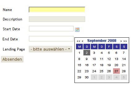 jQuery date picker